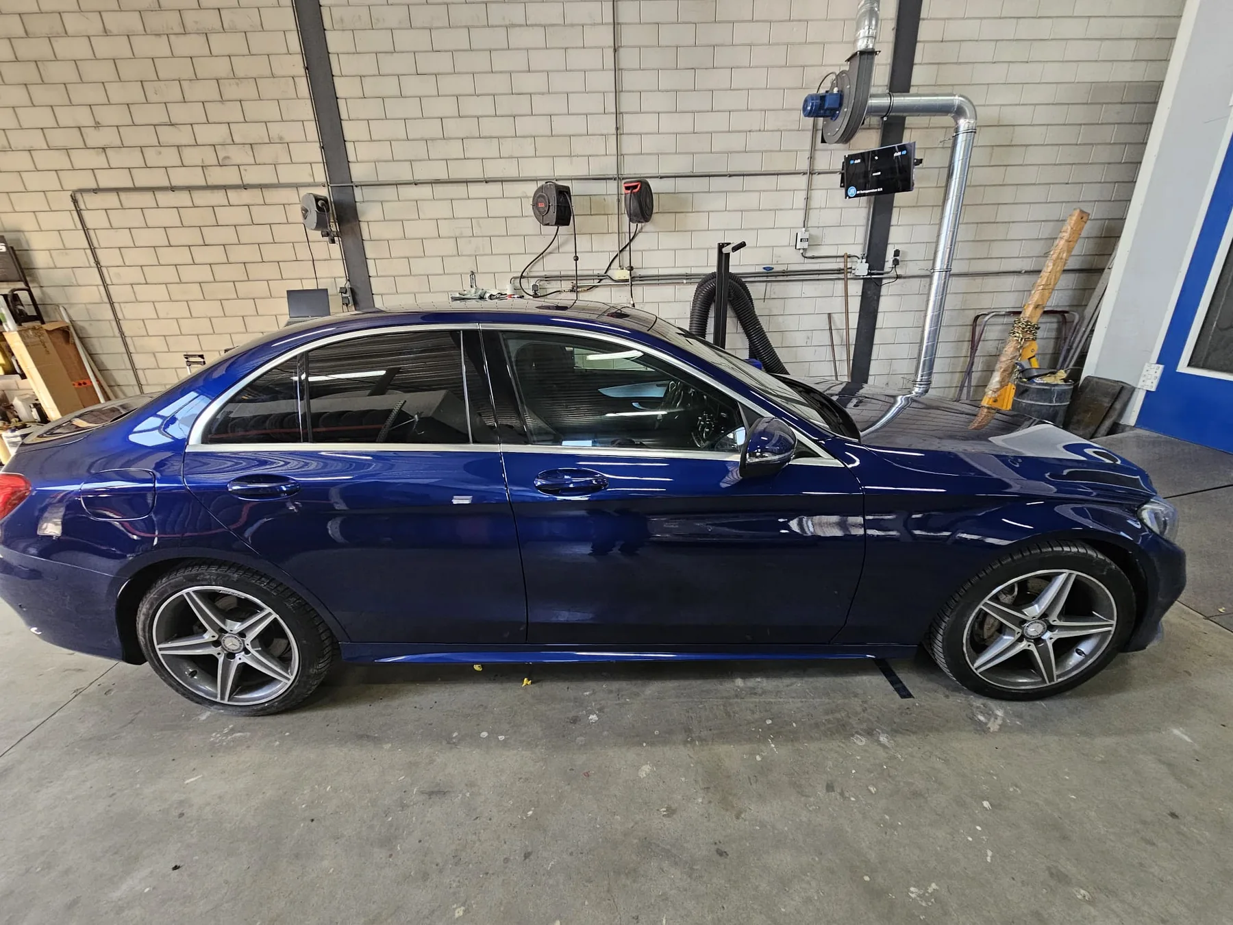Dezelfde Mercedes na carrosserie- en lakherstel